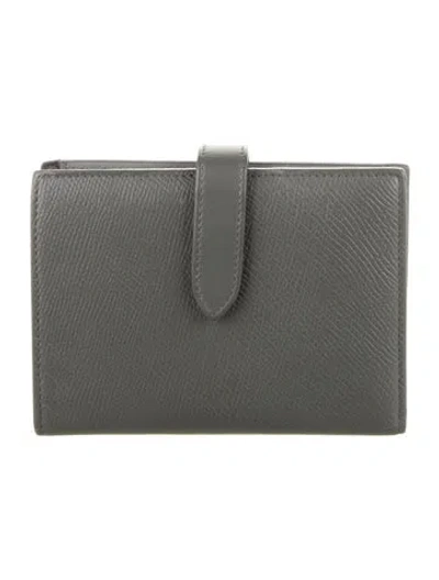 Pre-owned Celine 2019 Strap French Purse In Gray