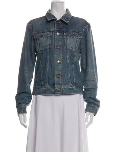 Pre-owned Celine 2019 X Christian Marclay Denim Jacket In Blue