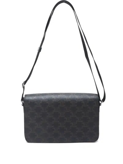 Pre-owned Celine 2020-2025 Triomphe Flap Shoulder Bag