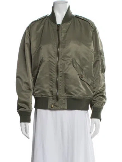 Pre-owned Celine 2020 Bomber Jacket In Green