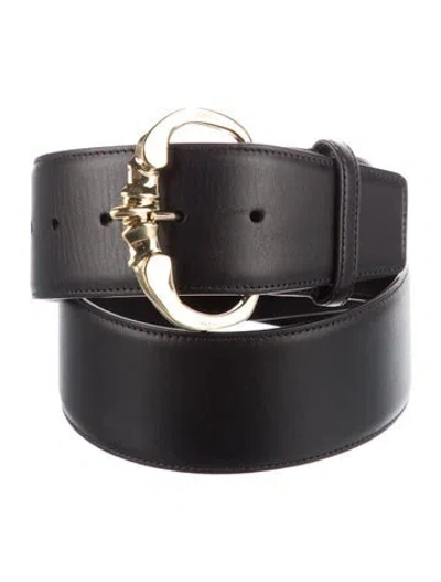 Pre-owned Celine 2020 Camrat Belt In Black