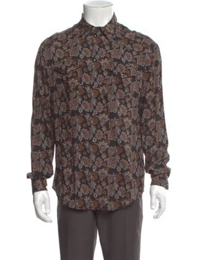 Pre-owned Celine 2020 Floral Print Shirt In Multi