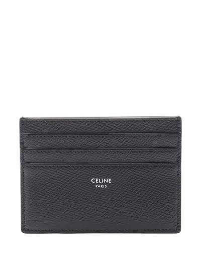 Pre-owned Celine 2020's Leather Card Holder In Black
