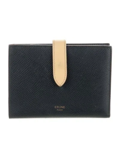 Pre-owned Celine 2020 Leather Card Holder In Blue