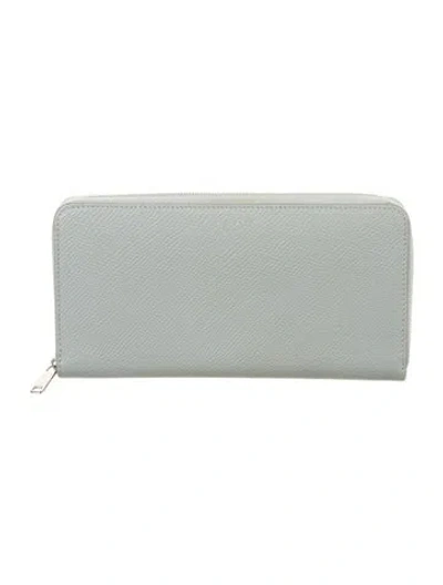 Pre-owned Celine 2020 Leather Continental Wallet In Blue