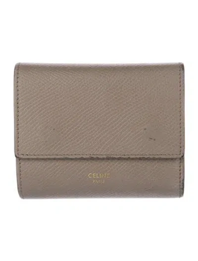Pre-owned Celine 2020 Leather Wallet In Neutral