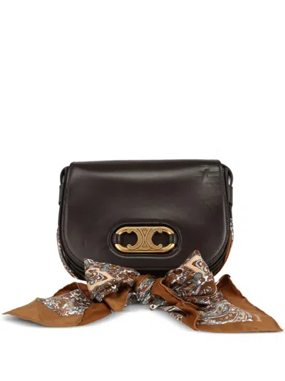 Pre-owned Celine 2020 Maillon Triomphe Shoulder Bag In Brown