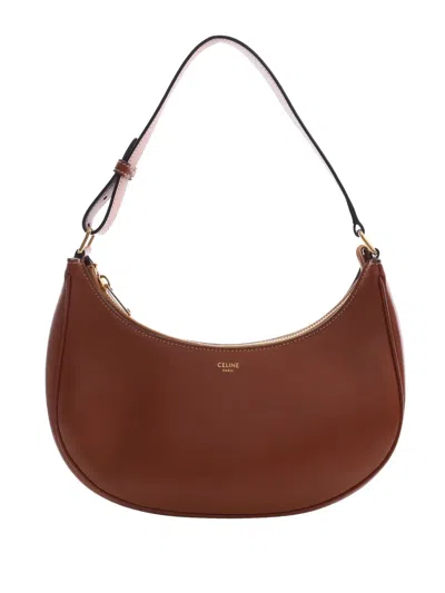 Pre-owned Celine 2020 Medium Calfskin Ava Shoulder Bag In Brown