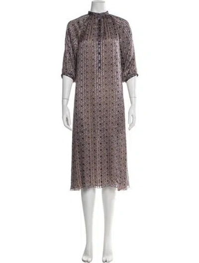 Pre-owned Celine 2020 Midi Length Dress In Blue