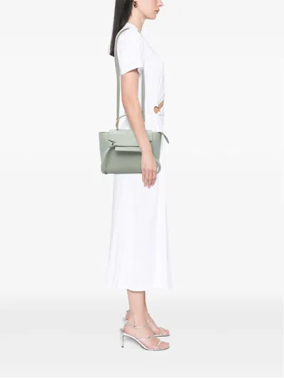 Pre-owned Celine 2020 Mini Grained Calfskin Belt Bag Satchel In Green