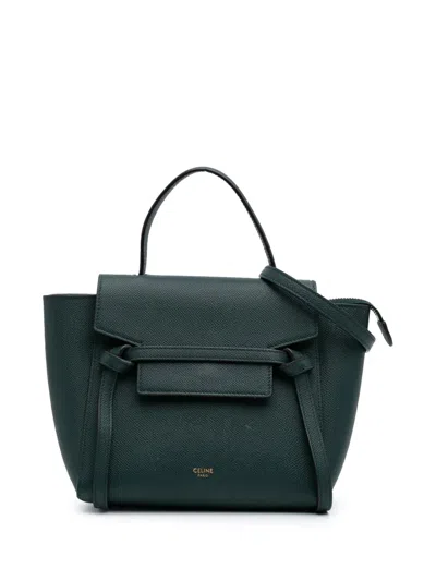 Pre-owned Celine 2020 Nano Grained Calfskin Belt Bag Satchel