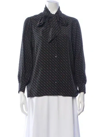 Pre-owned Celine 2020 Silk Blouse In Blue