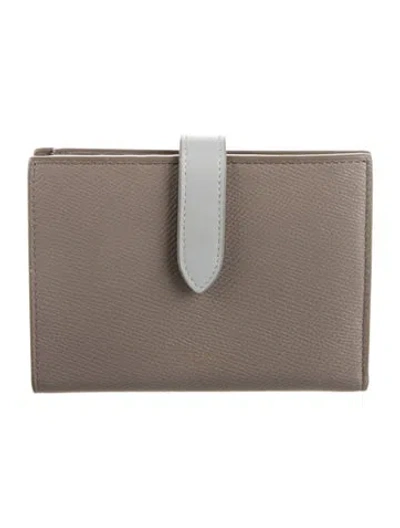 Pre-owned Celine 2020 Strap French Purse In Grey