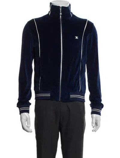 Pre-owned Celine 2020 Triomphe Bomber Jacket In Blue