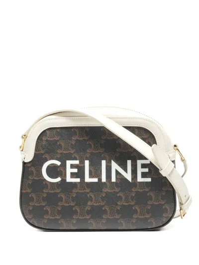 Pre-owned Celine 2020 Triomphe Camera Cross-body Bag In Brown