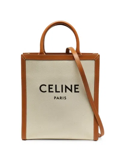 Pre-owned Celine 2020 Vertical Cabas Tote Bag In Neutral