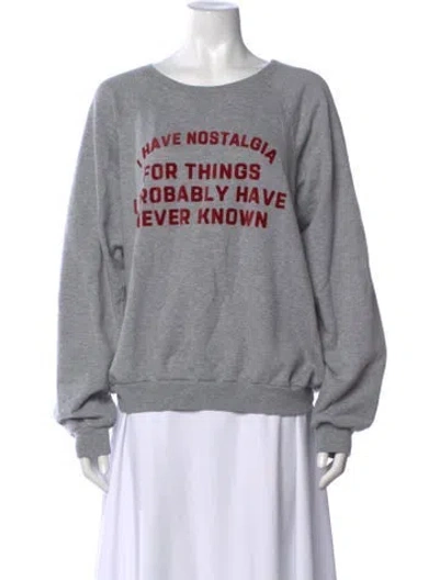 Pre-owned Celine 2020 X David Kramer Sweatshirt In Gray