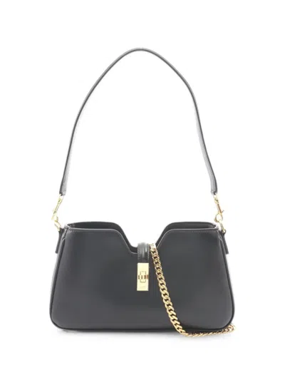 Pre-owned Celine 2020s 16 Camille Shoulder Bag In Black
