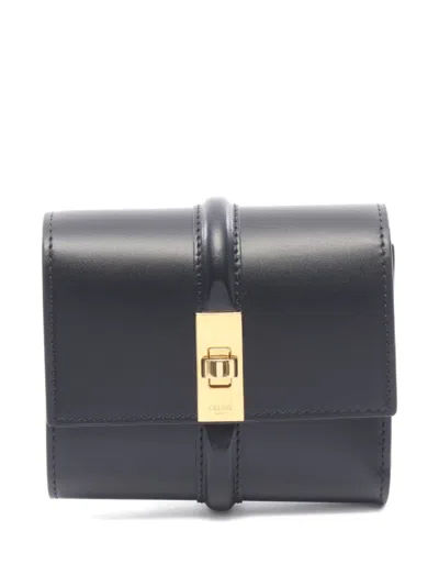 Pre-owned Celine 2020s 16 Sais Trifold Wallet In Black