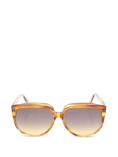 Pre-owned Celine 2020s Geometric Sunglasses In Brown