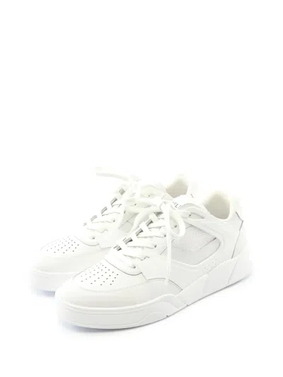 Pre-owned Celine 2020s Lace-up Low-cut Sneakers In White
