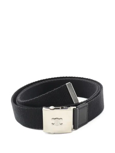 Pre-owned Celine 2020s Logo-buckle Canvas Belt