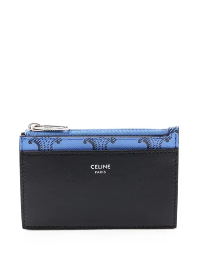 Pre-owned Celine 2020s Triomphe Cardcase In Black