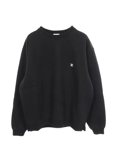 Pre-owned Celine 2020s Triomphe Embroidery Sweatshirt In Black
