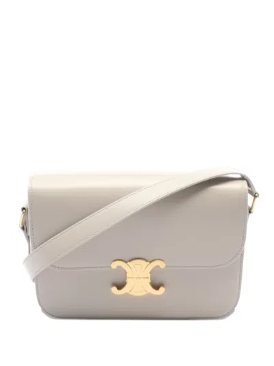 Pre-owned Celine 2020s Triomphe Leather Shoulder Bag