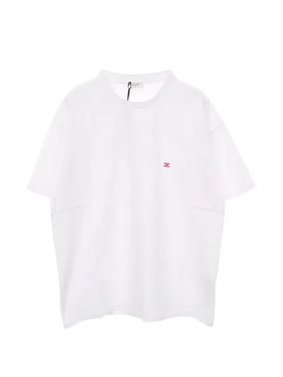 Pre-owned Celine 2020s Triomphe Loose-fit T-shirt In White