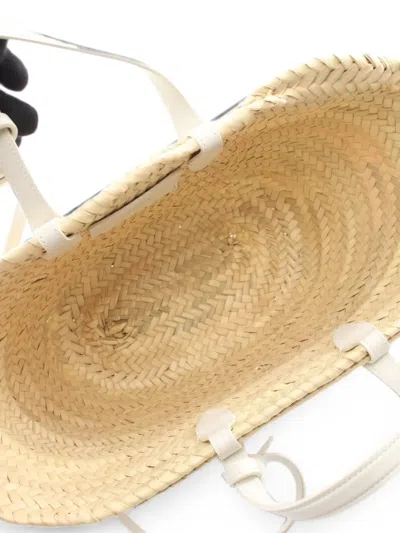 Pre-owned Celine 2020s Triomphe Pannier Tote Bag In Neutrals