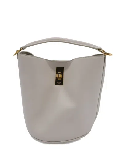 Pre-owned Celine 2021 16 Teen Bucket Bag In White