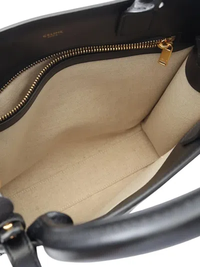 Pre-owned Celine 2021-2025 Small Triomphe Canvas Vertical Cabas Tote Bag In White