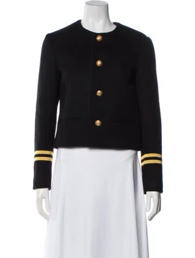 Pre-owned Celine 2021 Cashmere Evening Jacket In Black