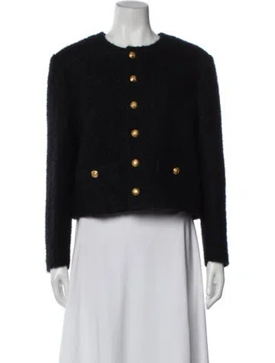 Pre-owned Celine 2021 Chasseur Evening Jacket In Black