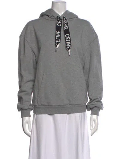 Pre-owned Celine 2021 Crew Neck Hoodie In Grey