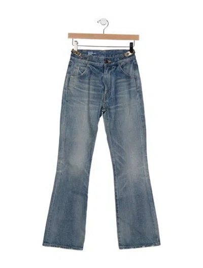 Pre-owned Celine 2021 Flared Jeans In Blue
