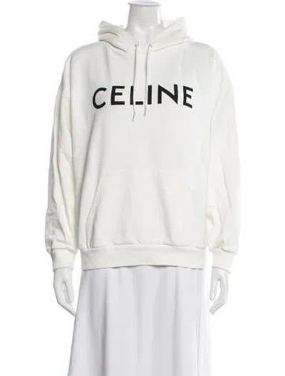 Pre-owned Celine 2021 Graphic Print Hoodie In Neutral