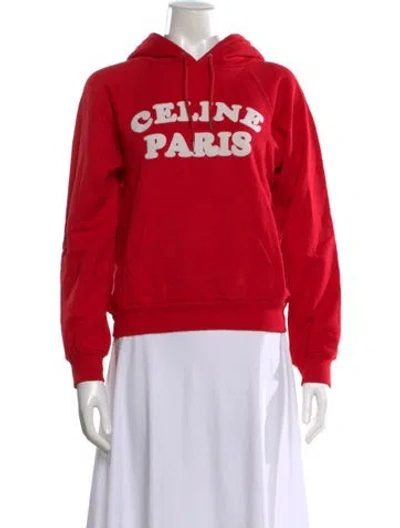 Pre-owned Celine 2021 Graphic Print Sweater In Red
