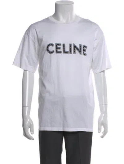 Pre-owned Celine 2021 Graphic Print T-shirt In White