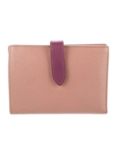 Pre-owned Celine 2021 Leather French Purse In Neutral