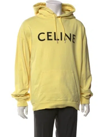Pre-owned Celine 2021 Mock Neck Hoodie In Yellow