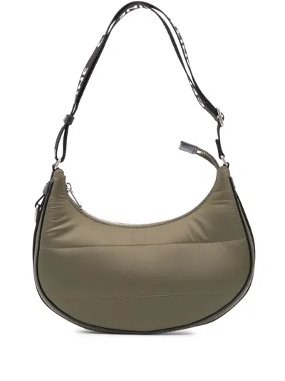 Pre-owned Celine 2021 Nylon Ava Shoulder Bag In Green