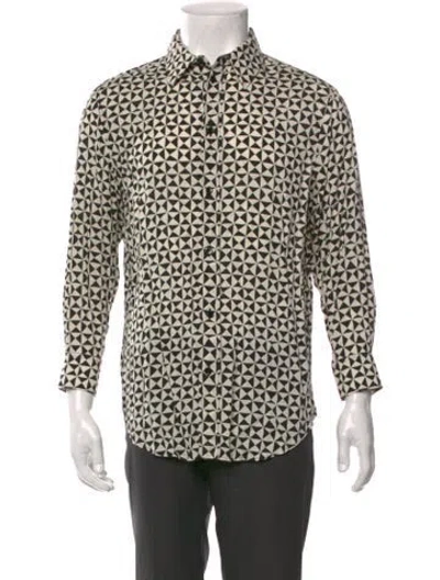 Pre-owned Celine 2021 Printed Shirt In White