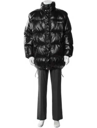 Pre-owned Celine 2021 Puffer Coat In Black