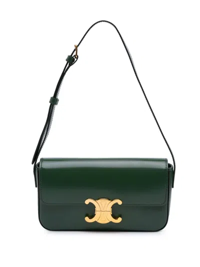 Pre-owned Celine 2021 Shiny Calfskin Claude Shoulder Bag