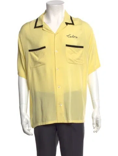 Pre-owned Celine 2021 Short Sleeve Shirt In Yellow