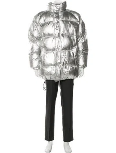 Pre-owned Celine 2021 Signature Logo Puffer Coat