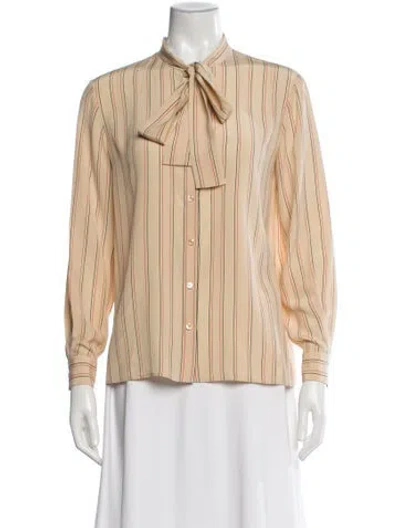 Pre-owned Celine 2021 Silk Blouse In Neutral