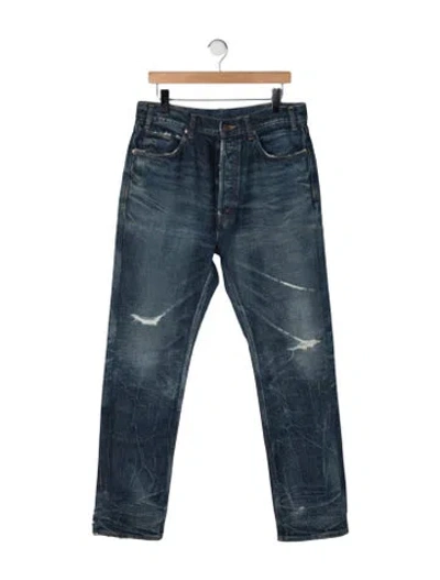 Pre-owned Celine 2021 Straight-leg Jeans In Blue